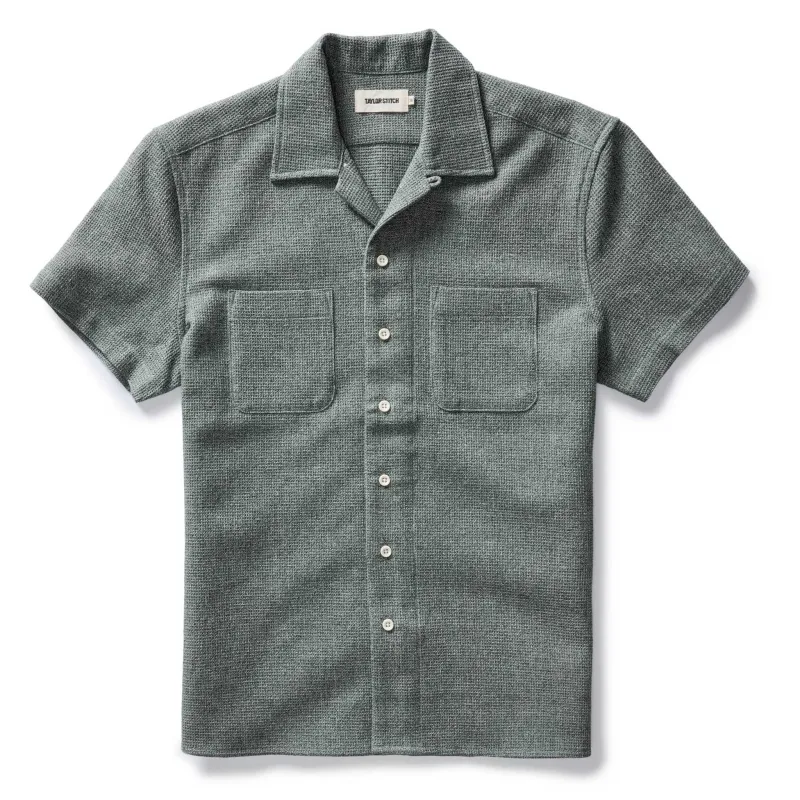 The Conrad Shirt in Deep Sea Twist sold by Taylor Stitch