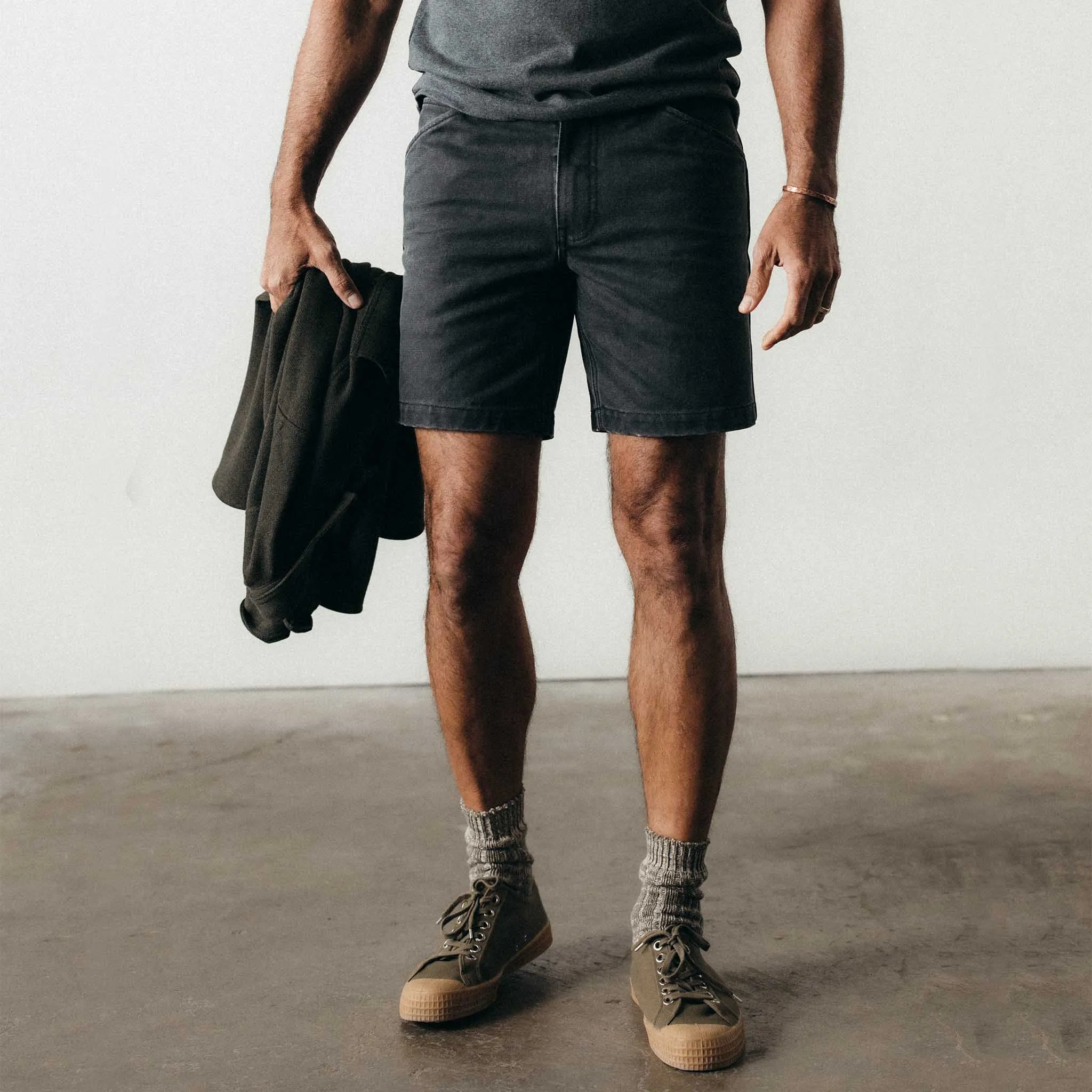 The Camp Short in Coal Chipped Canvas sold by Taylor Stitch product image thumbnail 2