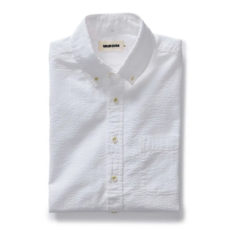 The Jack in White Seersucker sold by Taylor Stitch