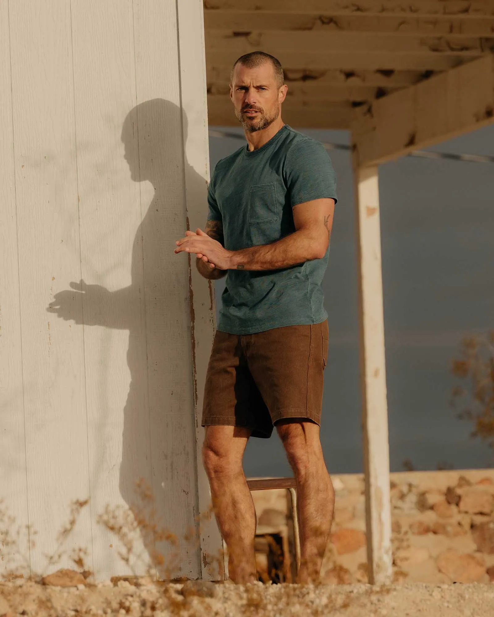 The Camp Short in Aged Penny Chipped Canvas sold by Taylor Stitch product image thumbnail 4