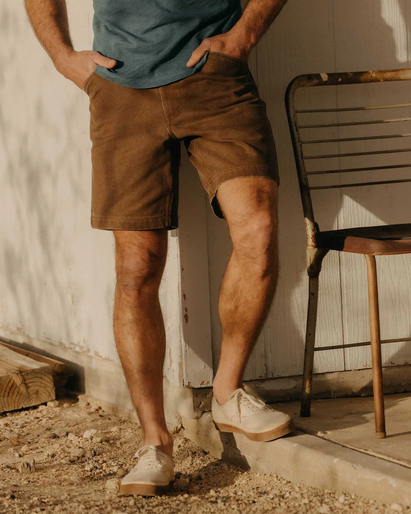 The Camp Short in Aged Penny Chipped Canvas sold by Taylor Stitch product image thumbnail 2
