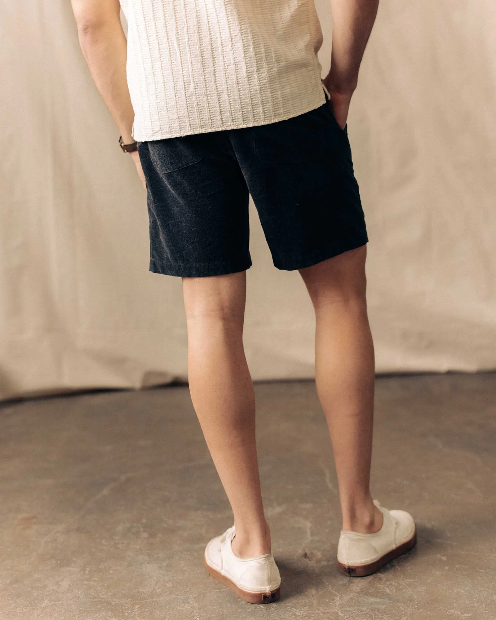 The Apres Short in Heather Coal Pincord sold by Taylor Stitch product image thumbnail 4