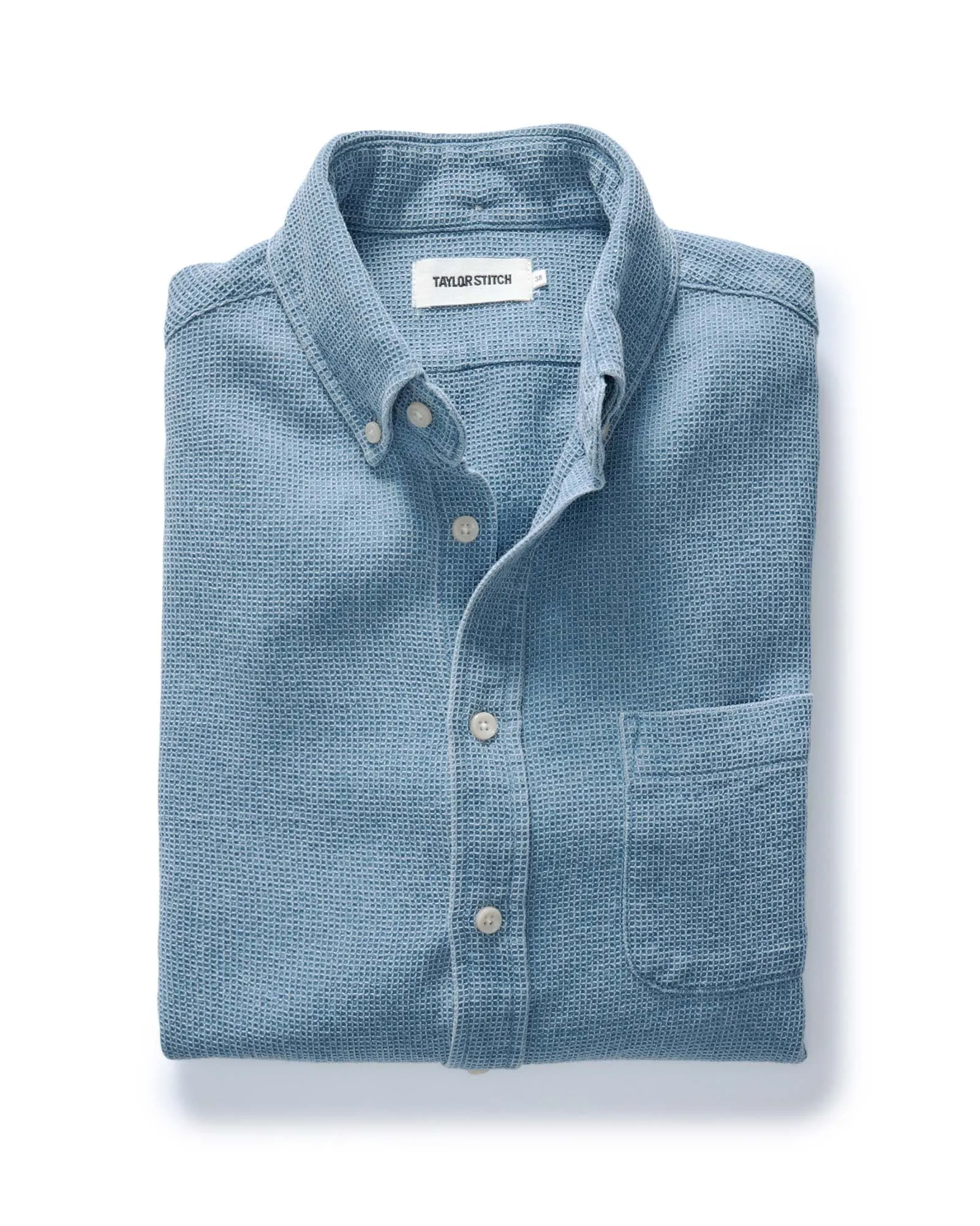 The Jack in Washed Indigo Waffle sold by Taylor Stitch