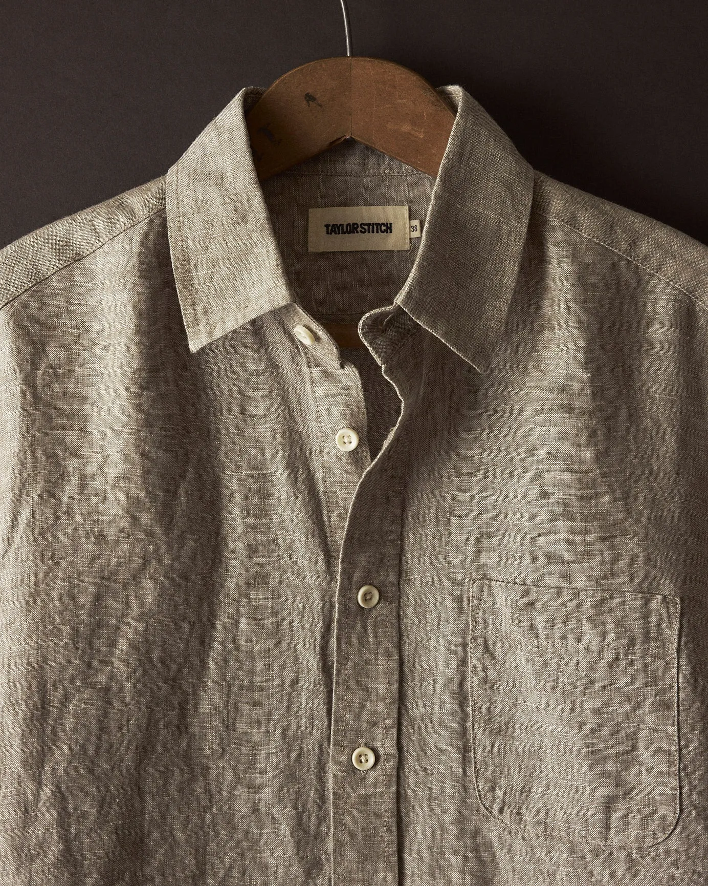 The Short Sleeve California in Morel Hemp sold by Taylor Stitch product image thumbnail 4