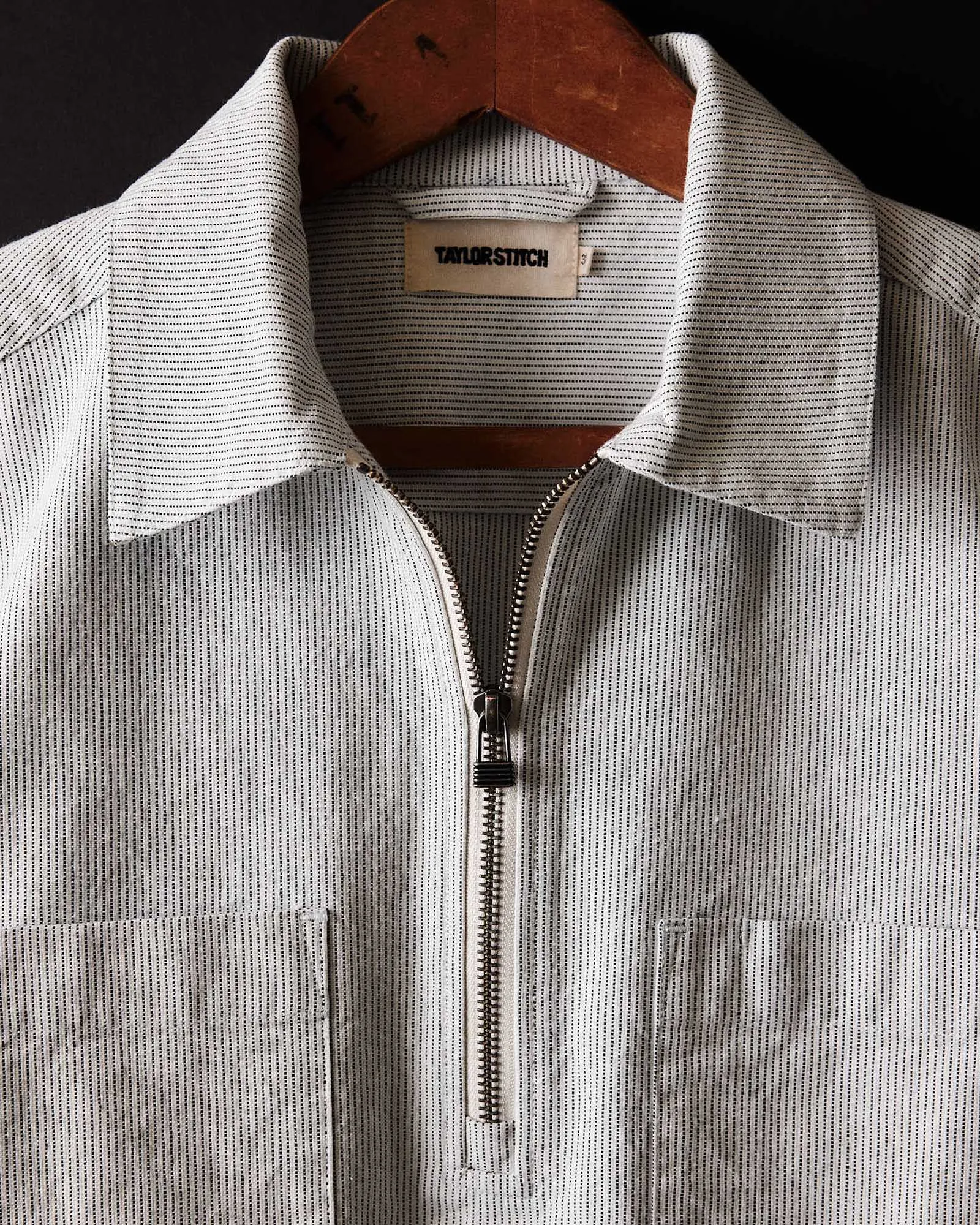 The Exhaust Shirt in Natural Stripe sold by Taylor Stitch product image thumbnail 5