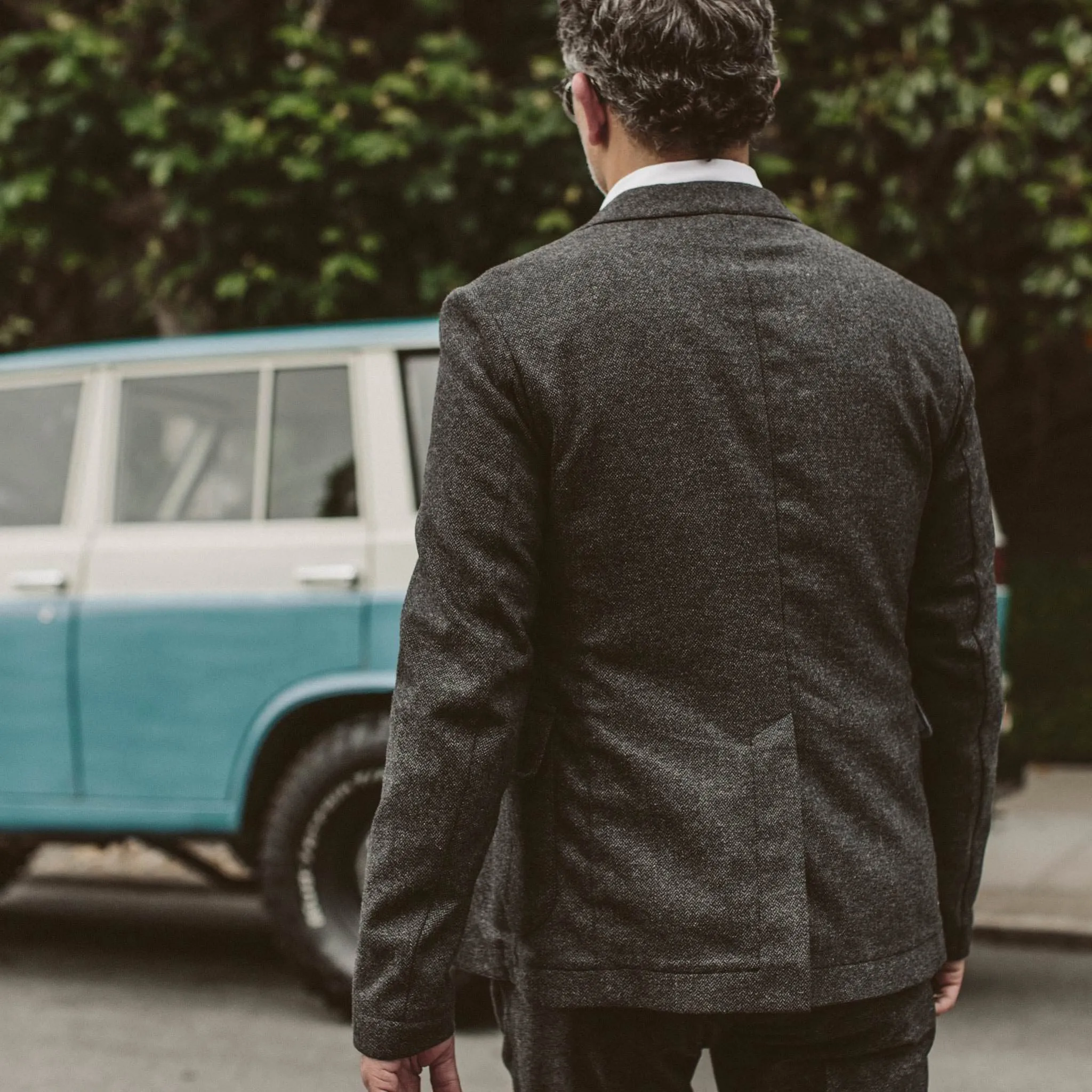 The Telegraph Jacket in Charcoal Herringbone sold by Taylor Stitch product image thumbnail 5