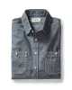 The Utility Shirt in Rinsed Indigo Nep sold by Taylor Stitch