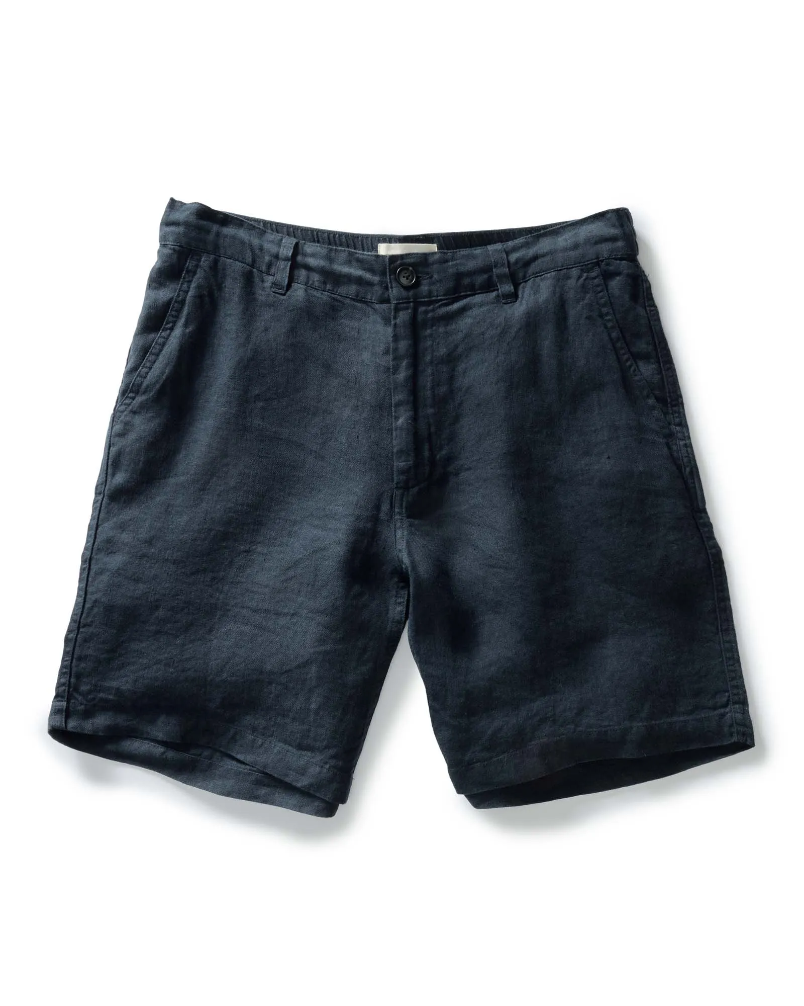 The Easy Short in Navy Linen sold by Taylor Stitch
