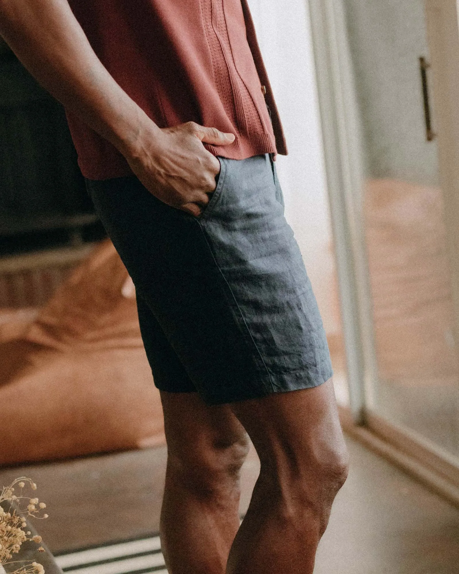 The Easy Short in Navy Linen sold by Taylor Stitch product image thumbnail 3