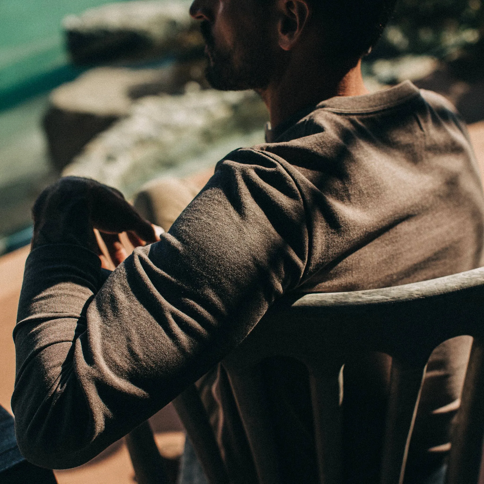 The Heavy Bag Henley in Espresso sold by Taylor Stitch product image thumbnail 5