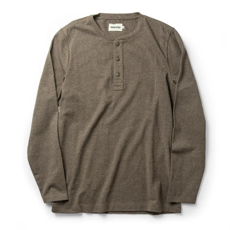 The Heavy Bag Henley in Espresso sold by Taylor Stitch