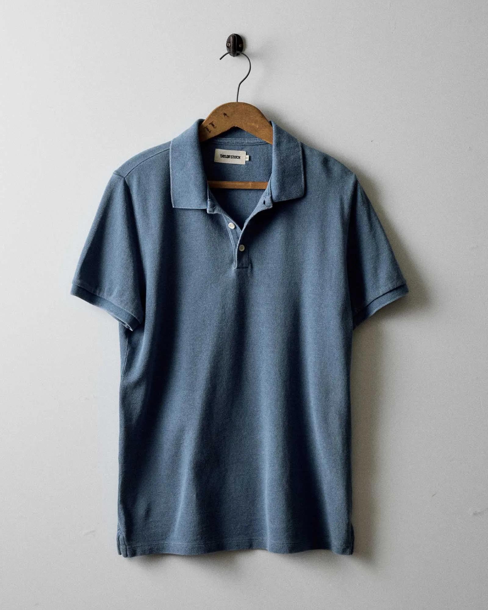 The Pacific Polo in Washed Indigo Pique sold by Taylor Stitch product image thumbnail 5