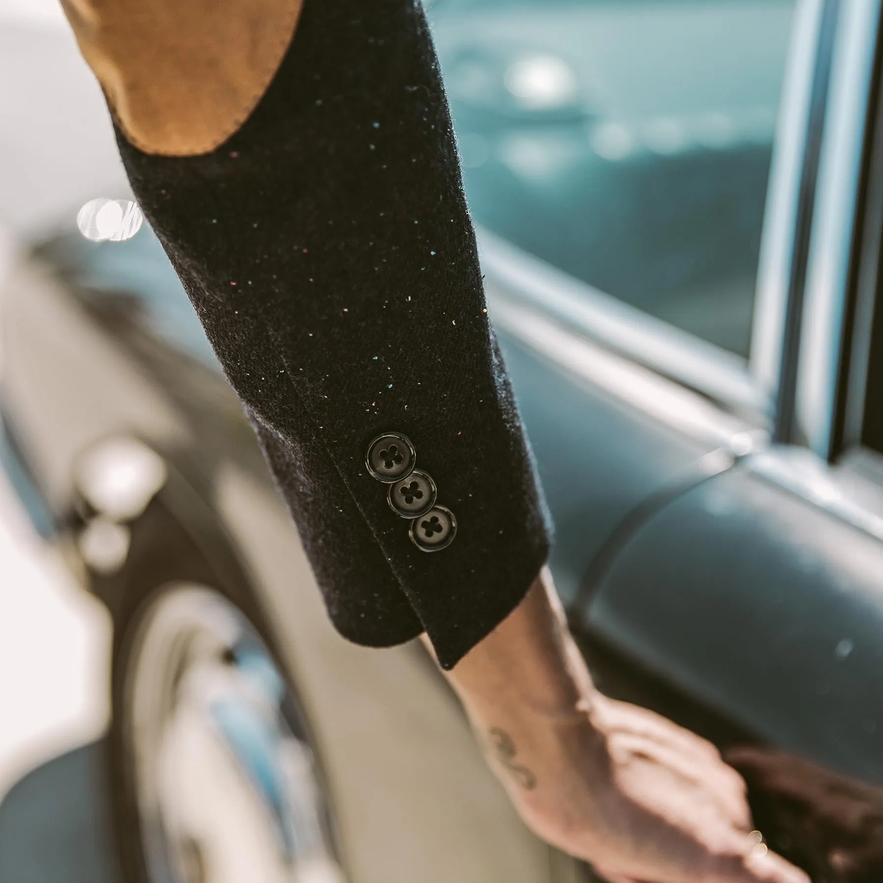 The Telegraph Blazer in Navy Donegal sold by Taylor Stitch product image thumbnail 4