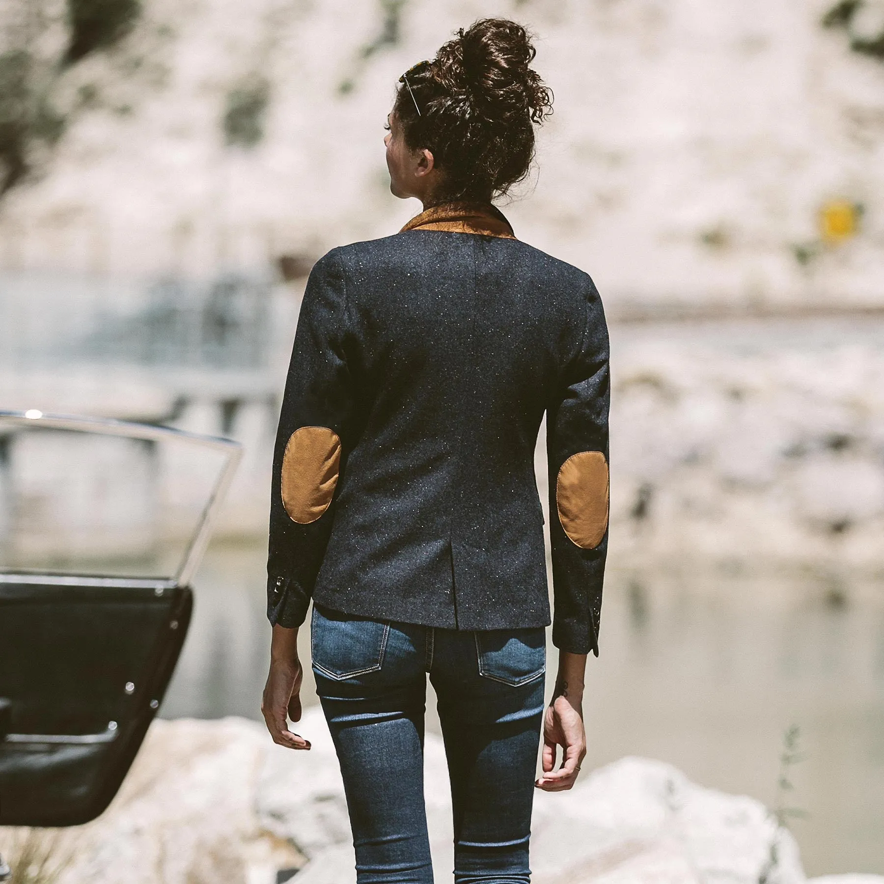 The Telegraph Blazer in Navy Donegal sold by Taylor Stitch product image thumbnail 3