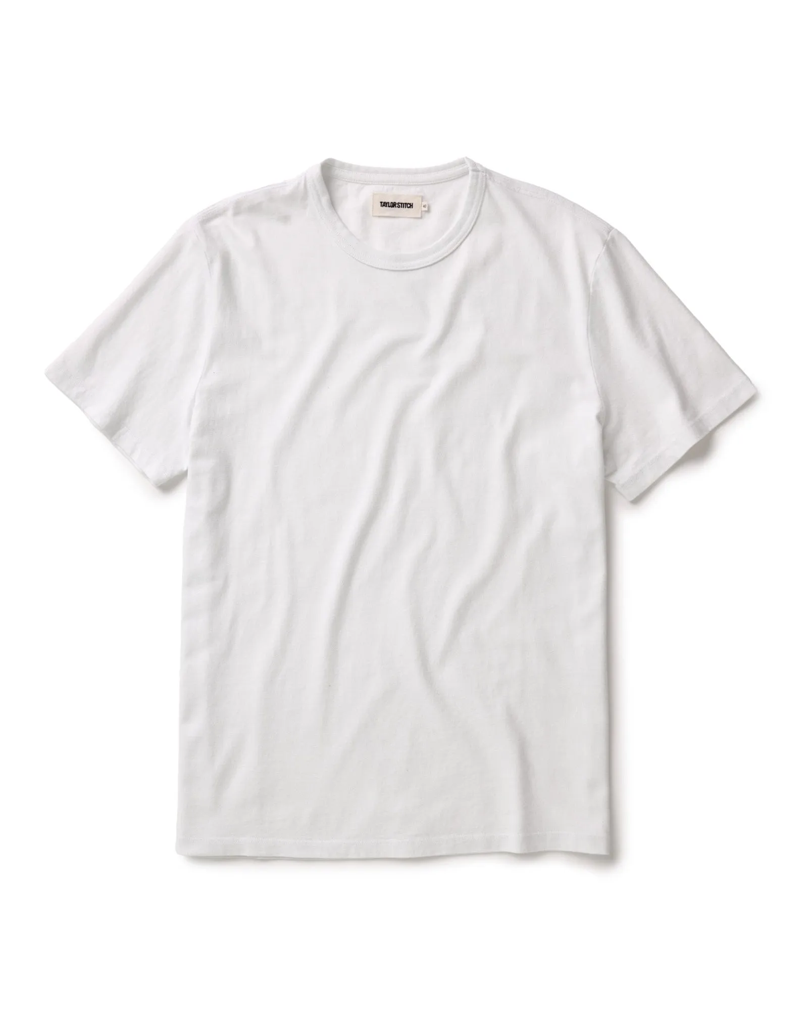 The Organic Cotton Tee in White sold by Taylor Stitch