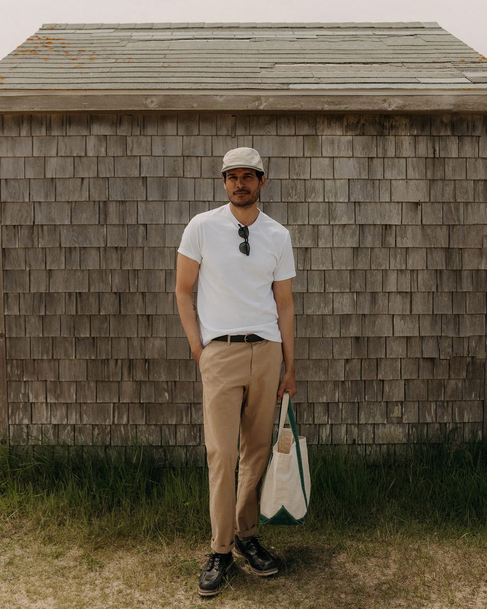 The Organic Cotton Tee in White sold by Taylor Stitch product image thumbnail 3