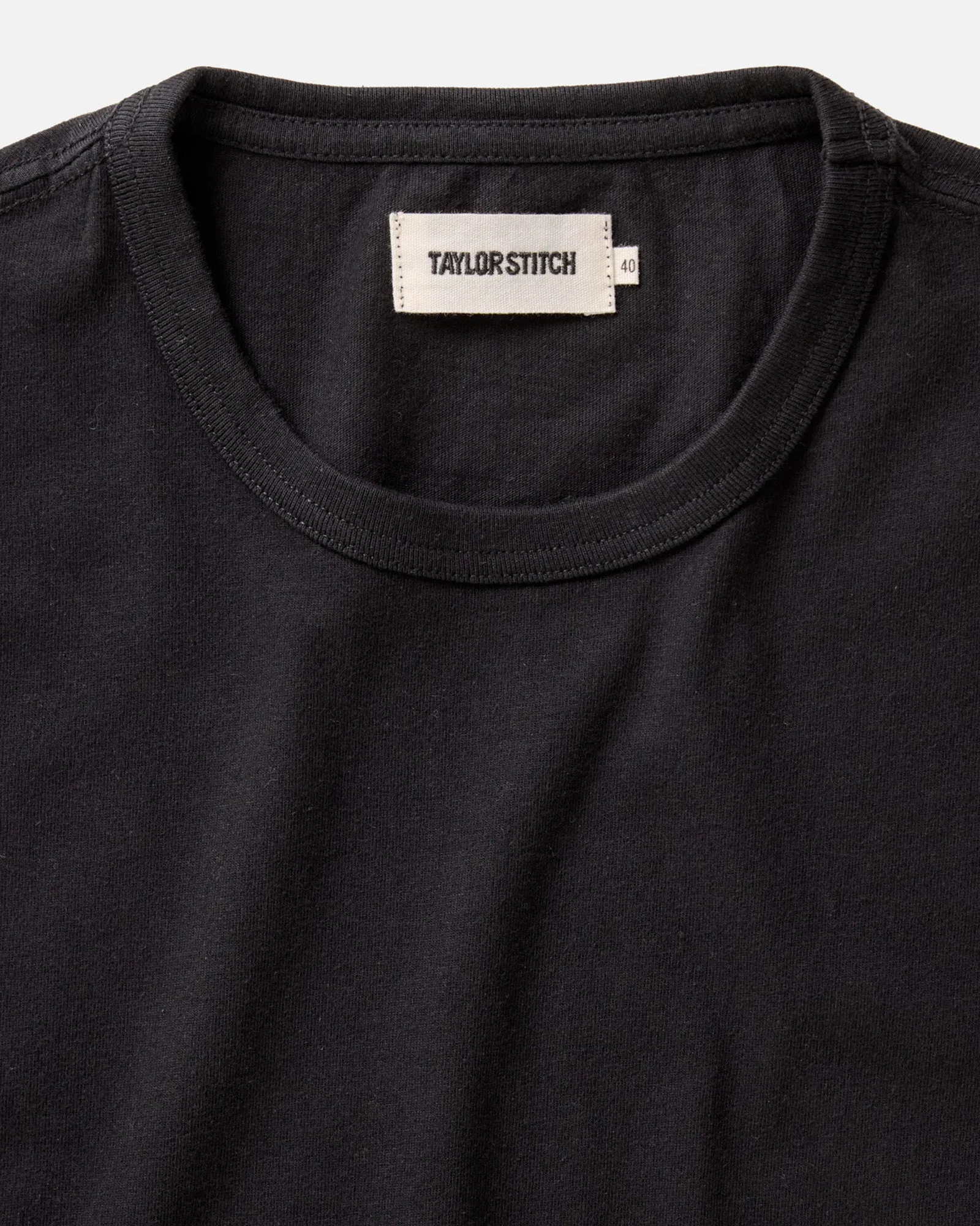 The Organic Cotton Tee in Black sold by Taylor Stitch product image thumbnail 4