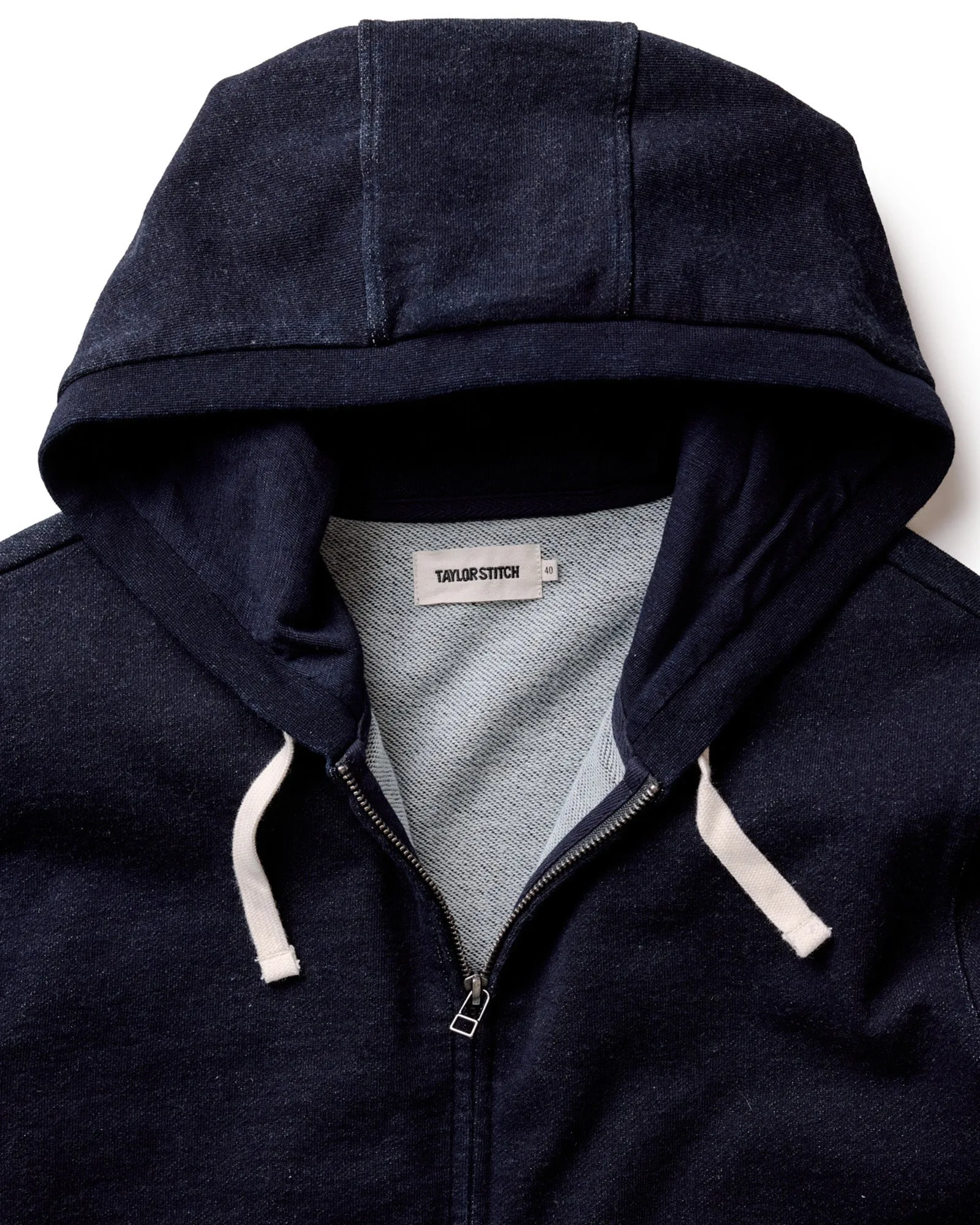The Apres Zip Hoodie in Rinsed Indigo Terry sold by Taylor Stitch product image thumbnail 5