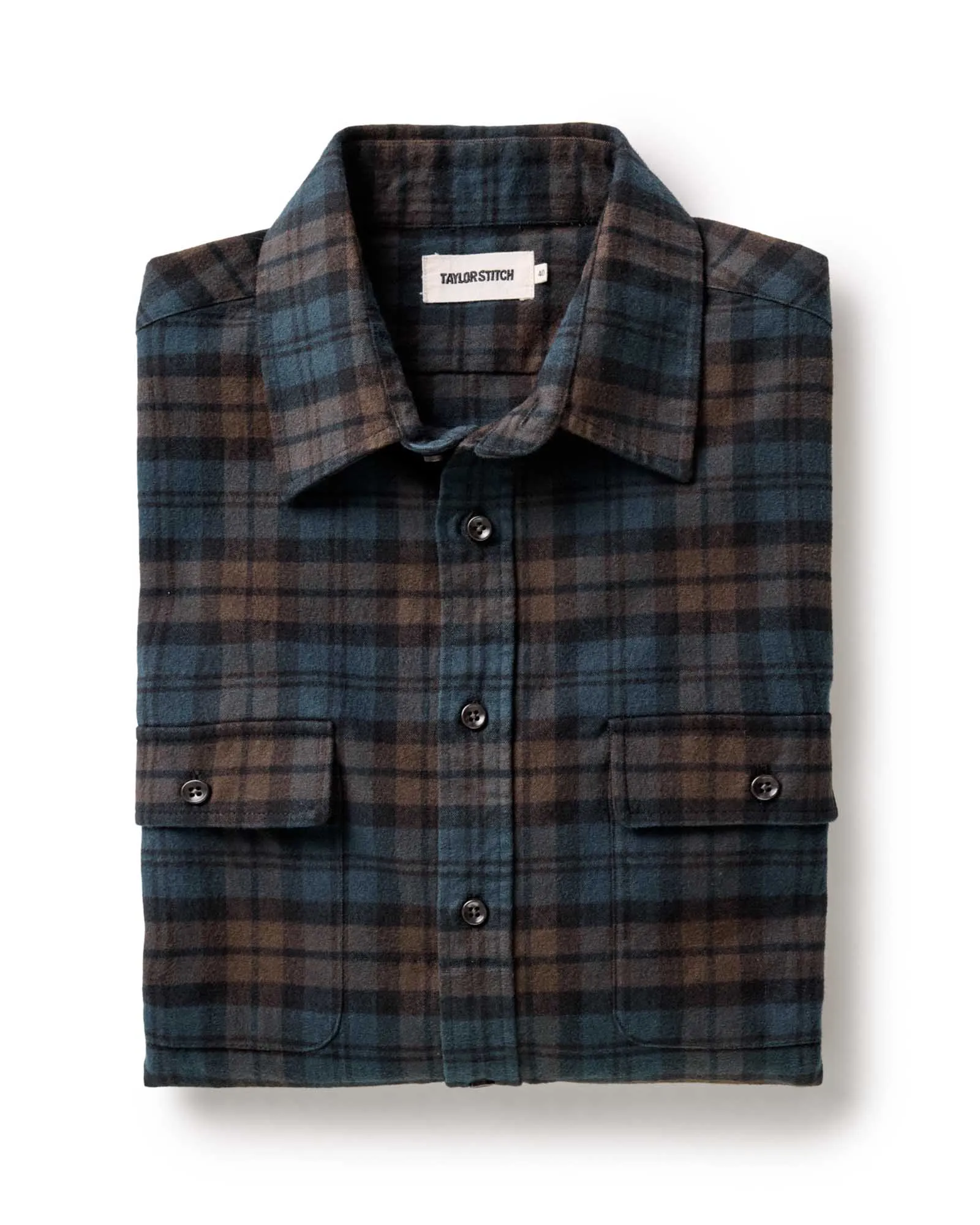 The Yosemite Shirt in Wetlands Plaid sold by Taylor Stitch