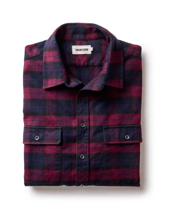The Yosemite Shirt in Port Plaid sold by Taylor Stitch