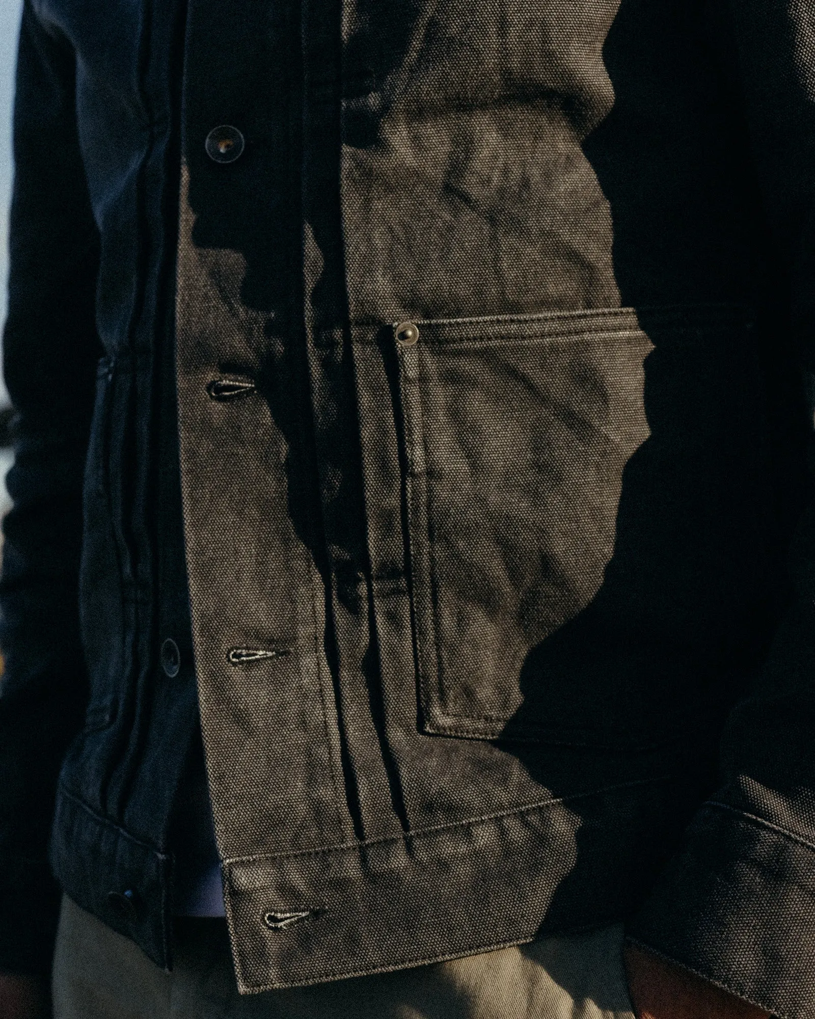 The Ryder Jacket in Coal Chipped Canvas sold by Taylor Stitch product image thumbnail 3