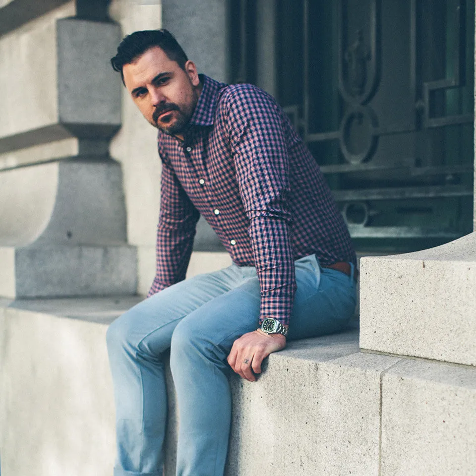 The Hyde in Navy Plaid sold by Taylor Stitch product image thumbnail 4