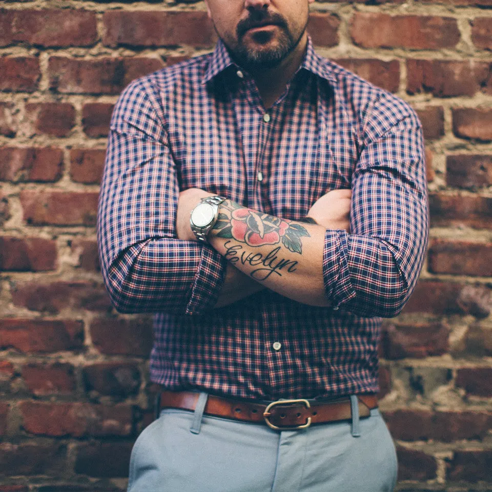 The Hyde in Navy Plaid sold by Taylor Stitch product image thumbnail 5