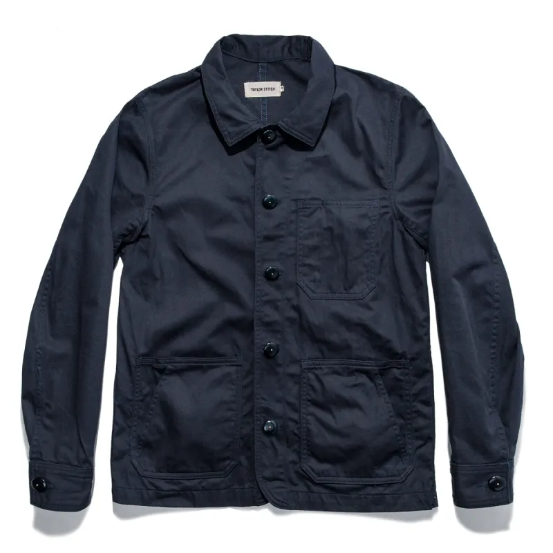 The Ojai Jacket in Indigo sold by Taylor Stitch