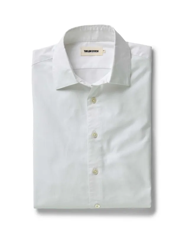The Hyde Shirt in White Pinpoint Oxford made by Taylor Stitch
