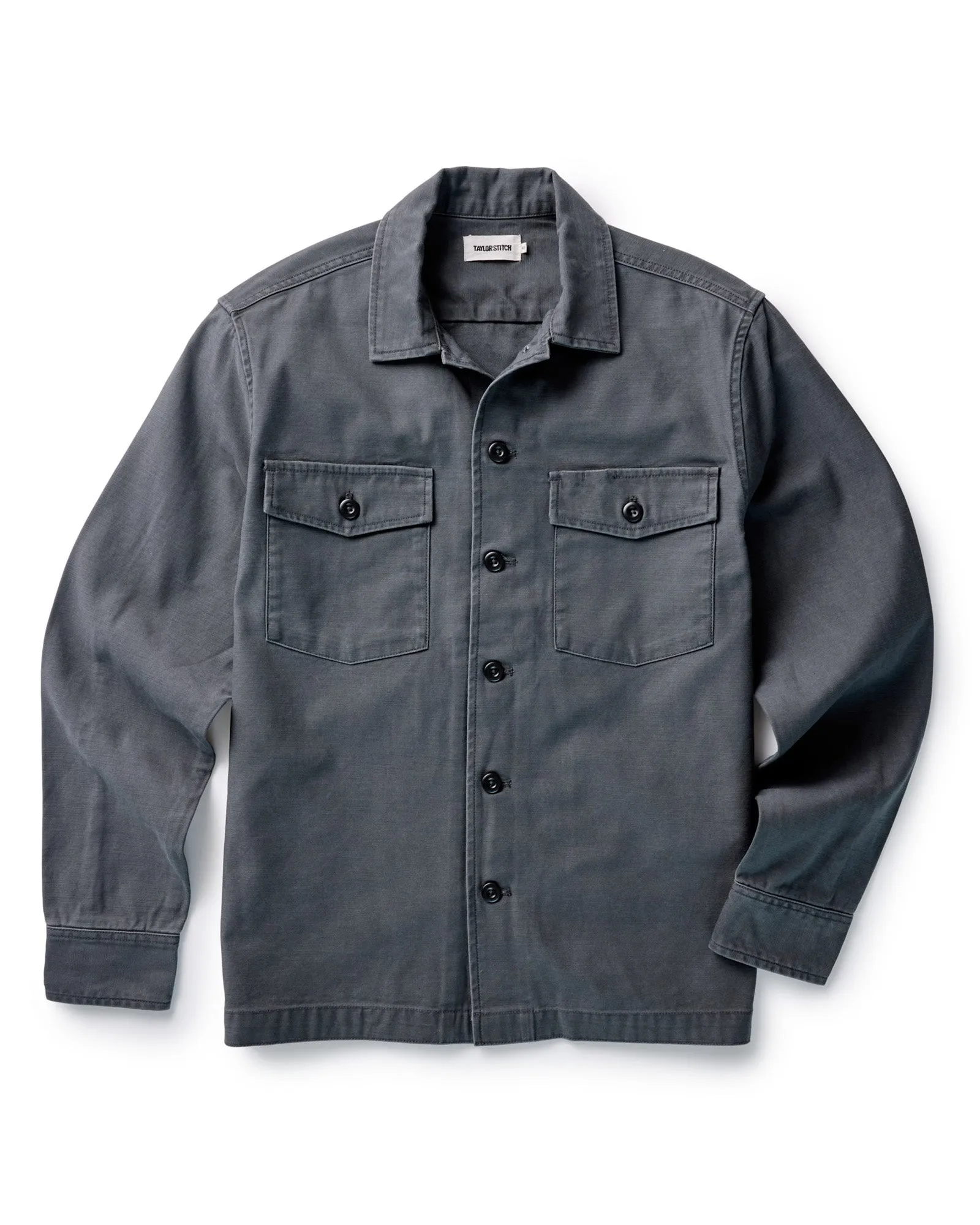 The Surplus Shirt in Faded Black Reverse Sateen sold by Taylor Stitch product image thumbnail 5