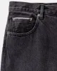 The Slim Jean in Washed Black Organic Slub Selvedge sold by Taylor Stitch