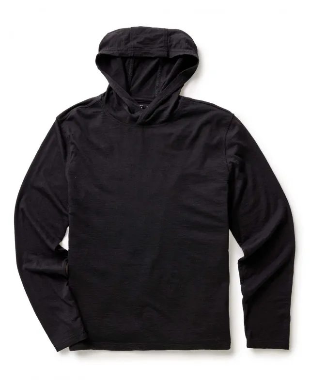 The Ridgeline Merino Hoodie in Coal sold by Taylor Stitch
