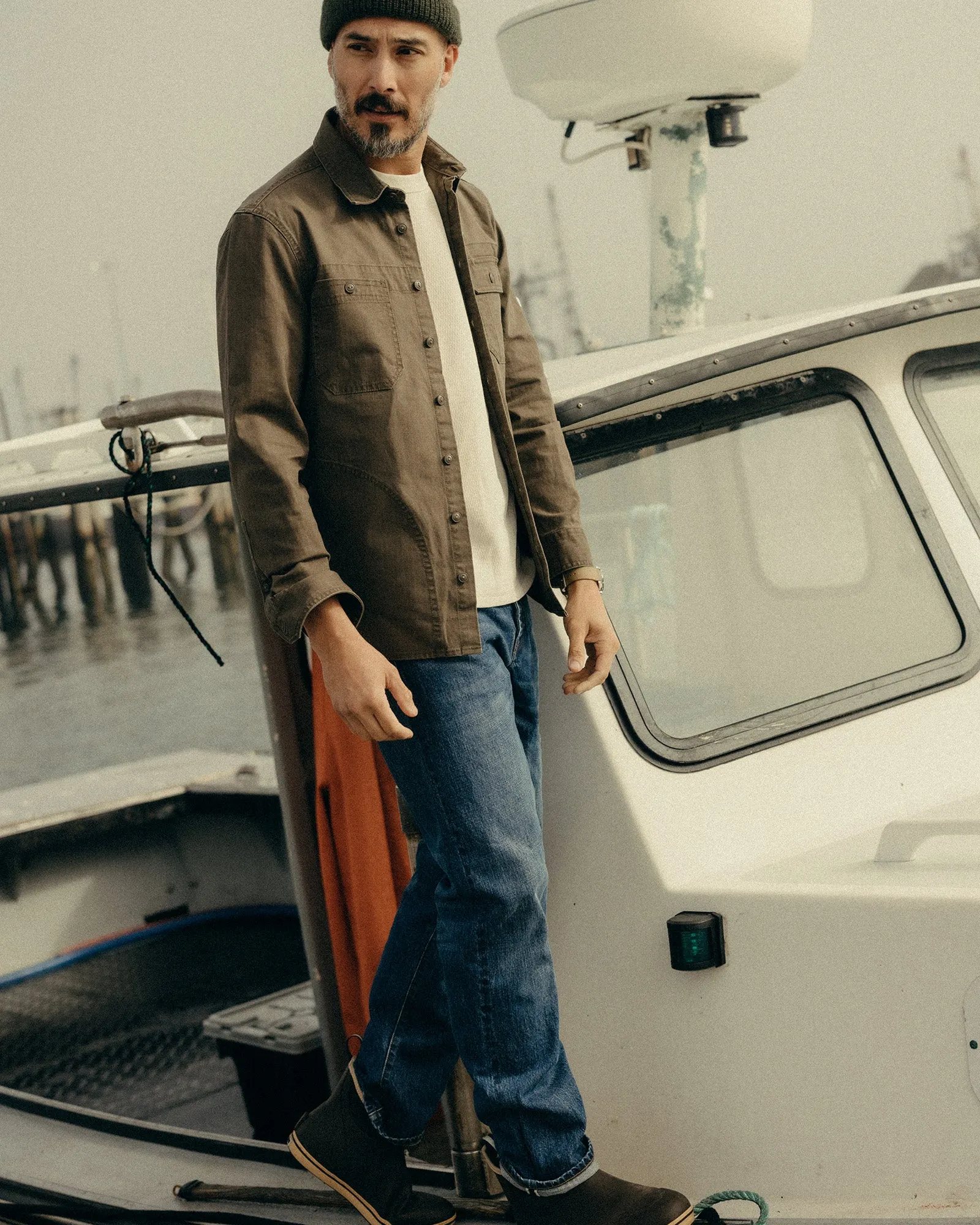 The Field Overshirt in Mushroom Ripstop sold by Taylor Stitch product image thumbnail 4