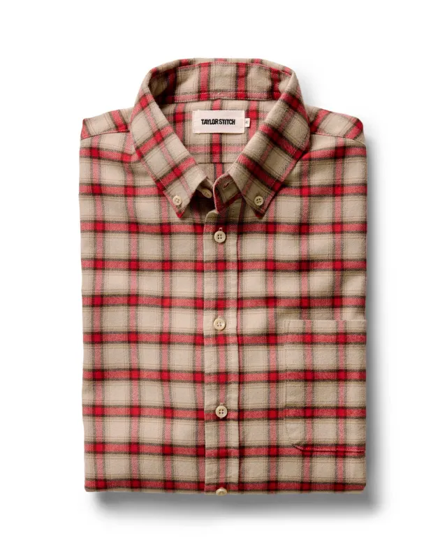 The Jack in Cardinal Plaid Flannel sold by Taylor Stitch