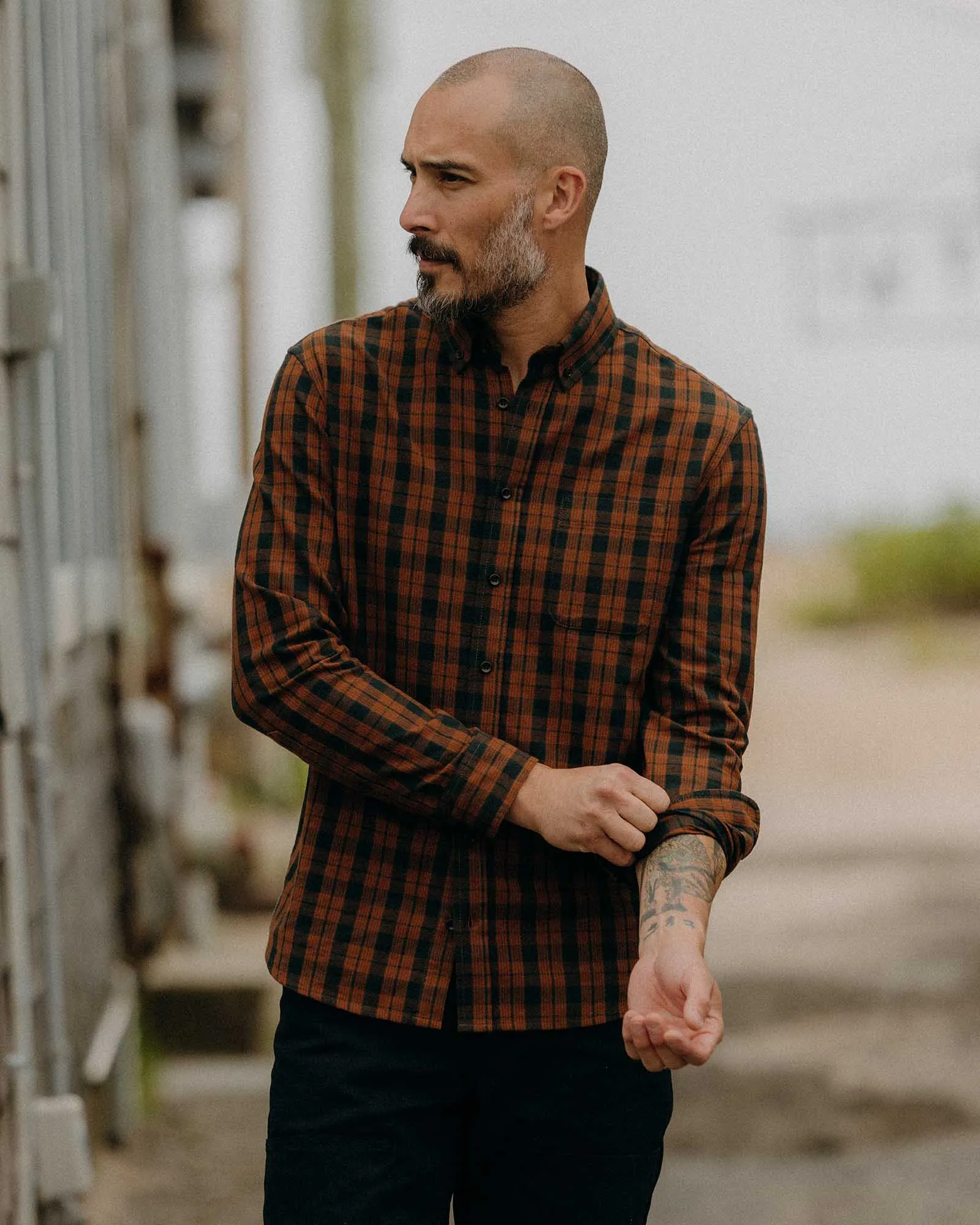 The Jack in Autumn Pine Plaid Flannel sold by Taylor Stitch product image thumbnail 2