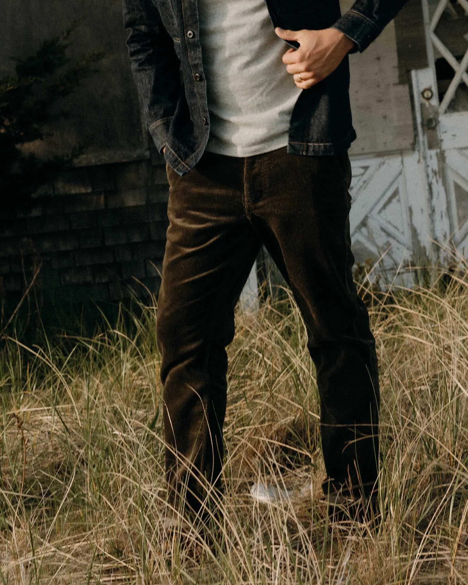 The Carnegie Pant in Fatigue Olive Corduroy sold by Taylor Stitch product image thumbnail 3