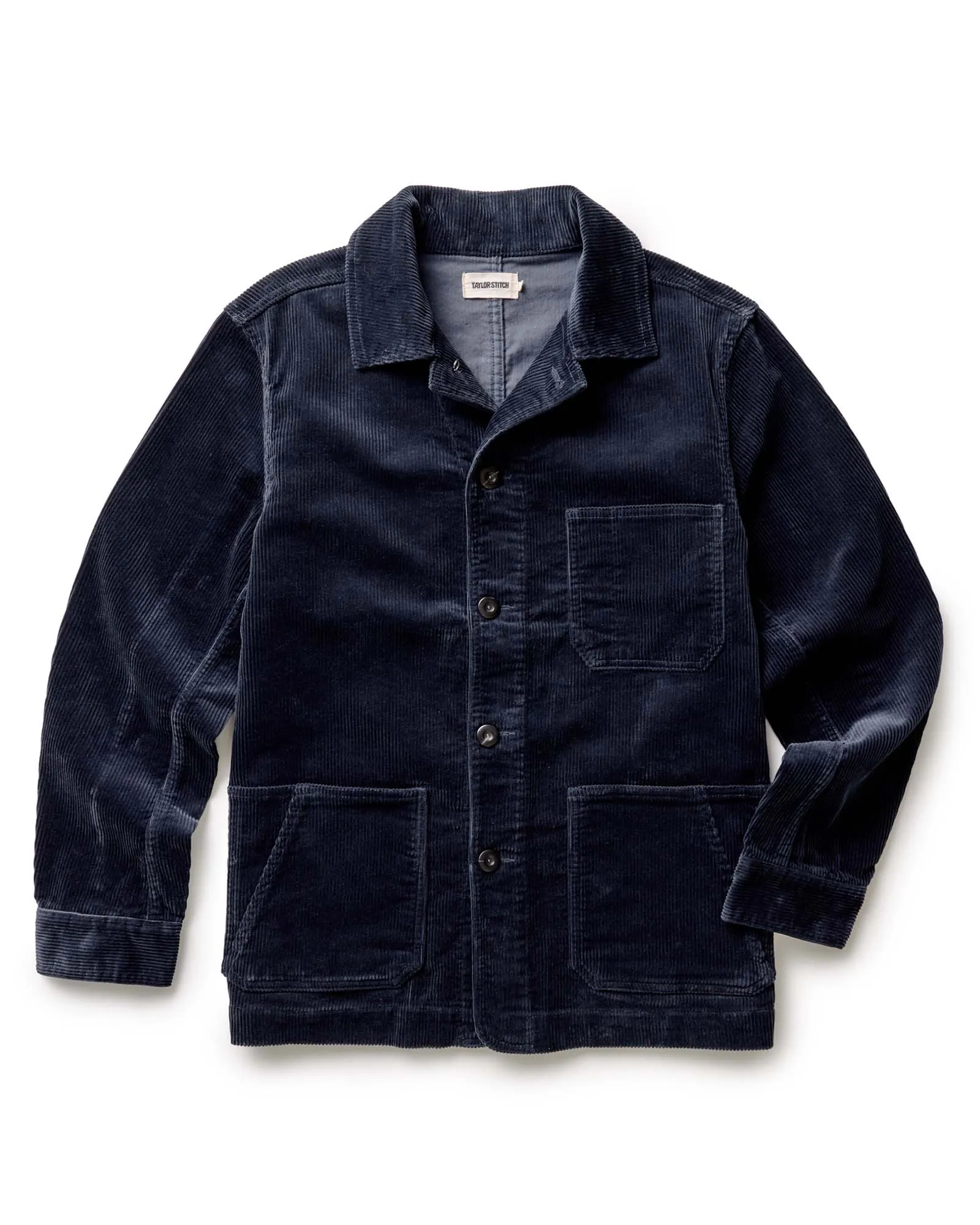 The Ojai Jacket in Dark Navy Corduroy sold by Taylor Stitch