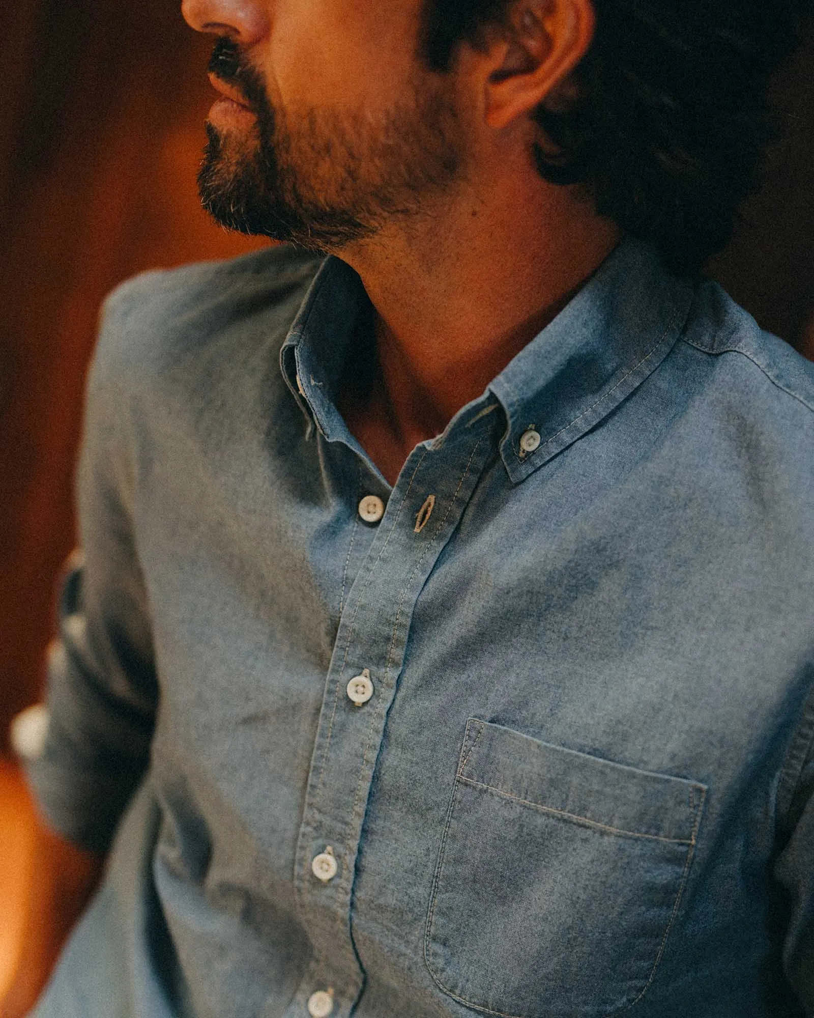 The Jack in Washed Indigo Chambray sold by Taylor Stitch product image thumbnail 3
