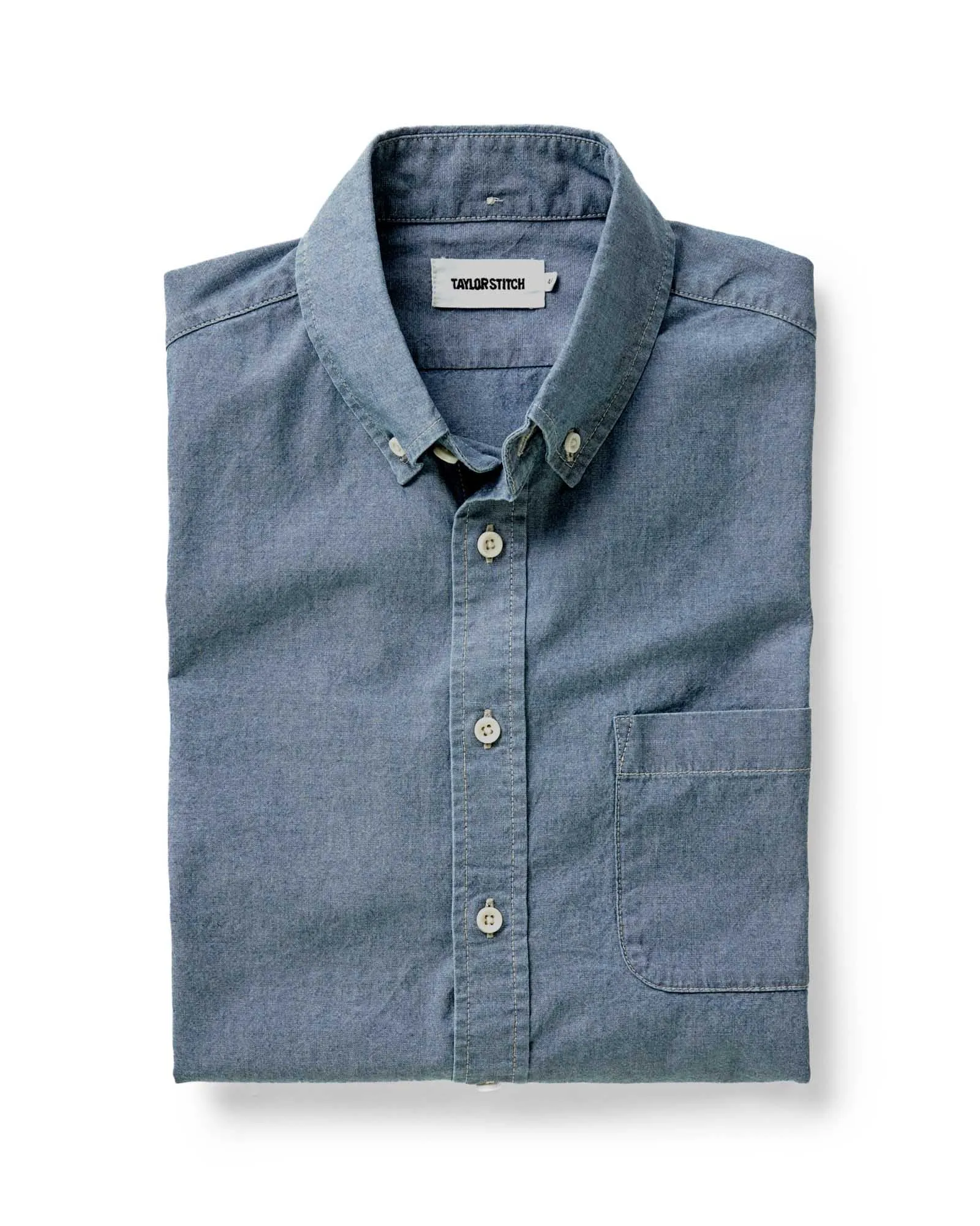 The Jack in Washed Indigo Chambray sold by Taylor Stitch