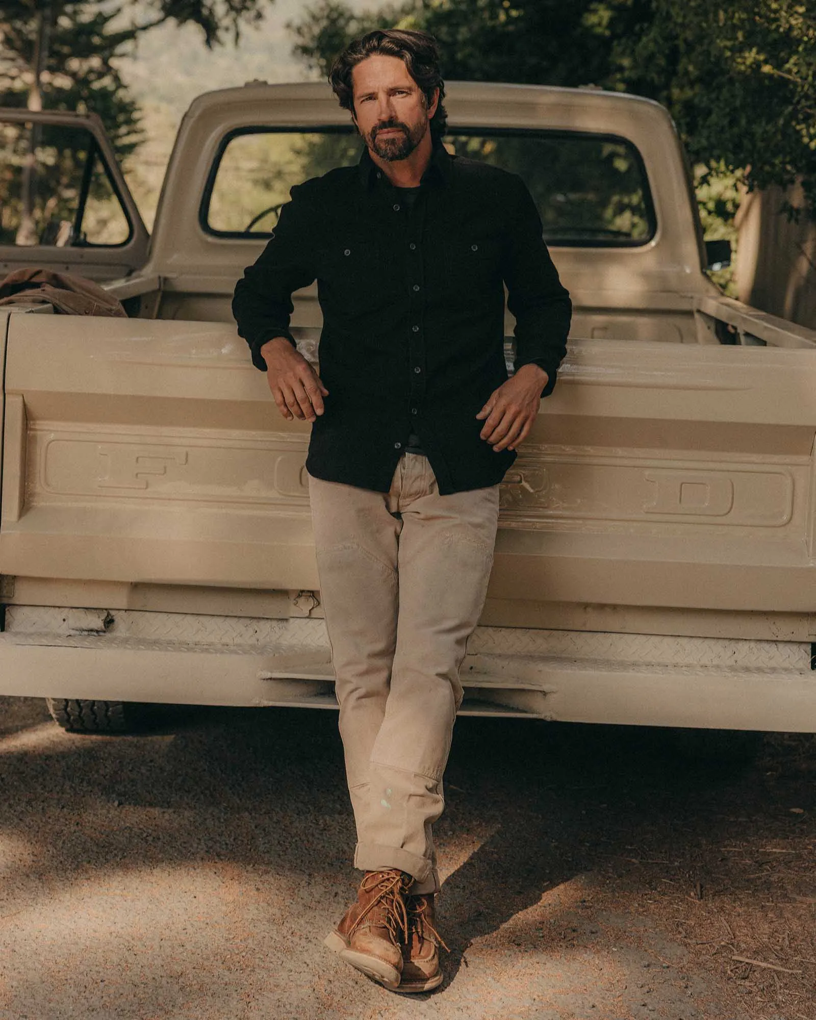 The Utility Shirt in Black Indigo Sashiko sold by Taylor Stitch product image thumbnail 2