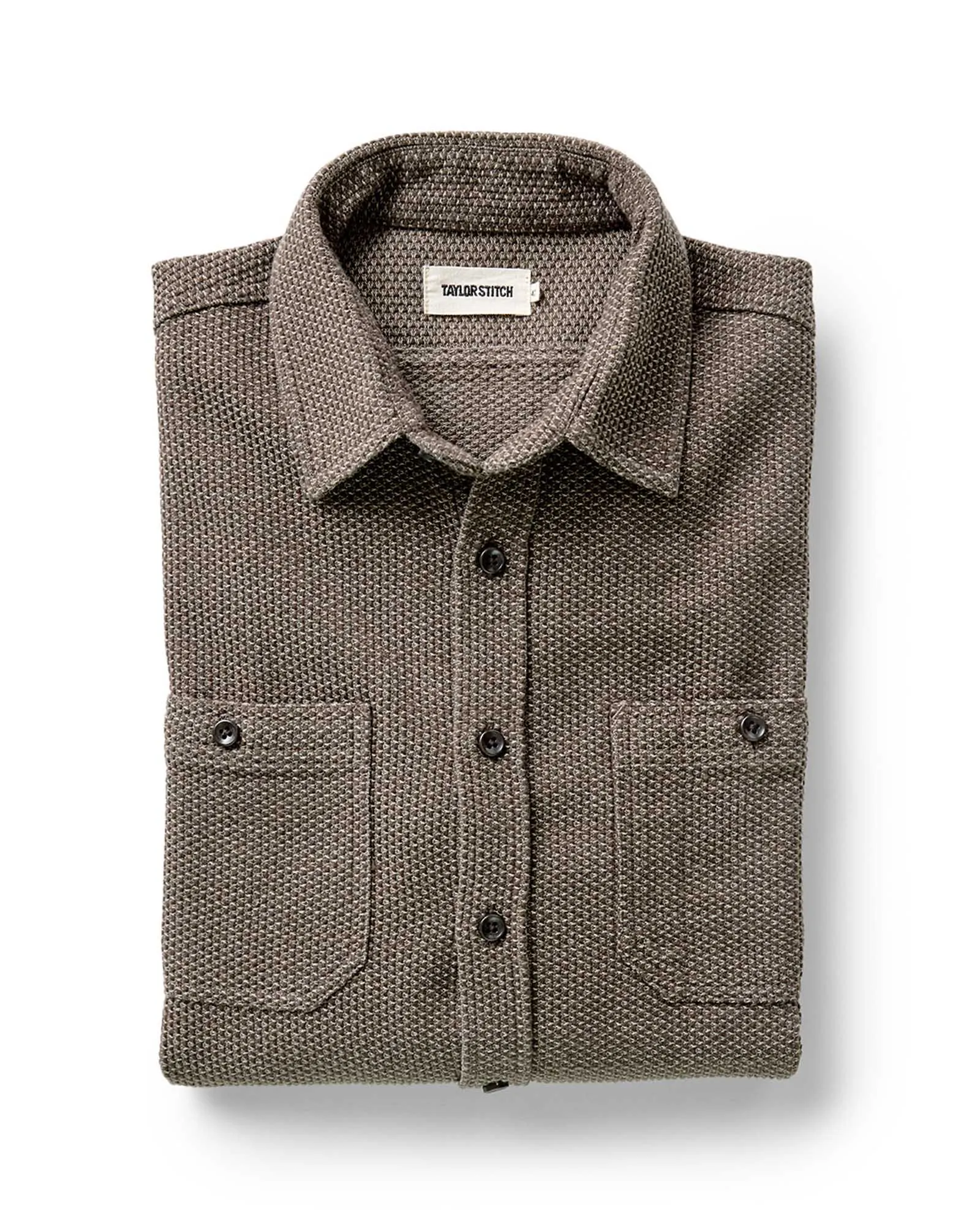 The Utility Shirt in Mulch Sashiko sold by Taylor Stitch
