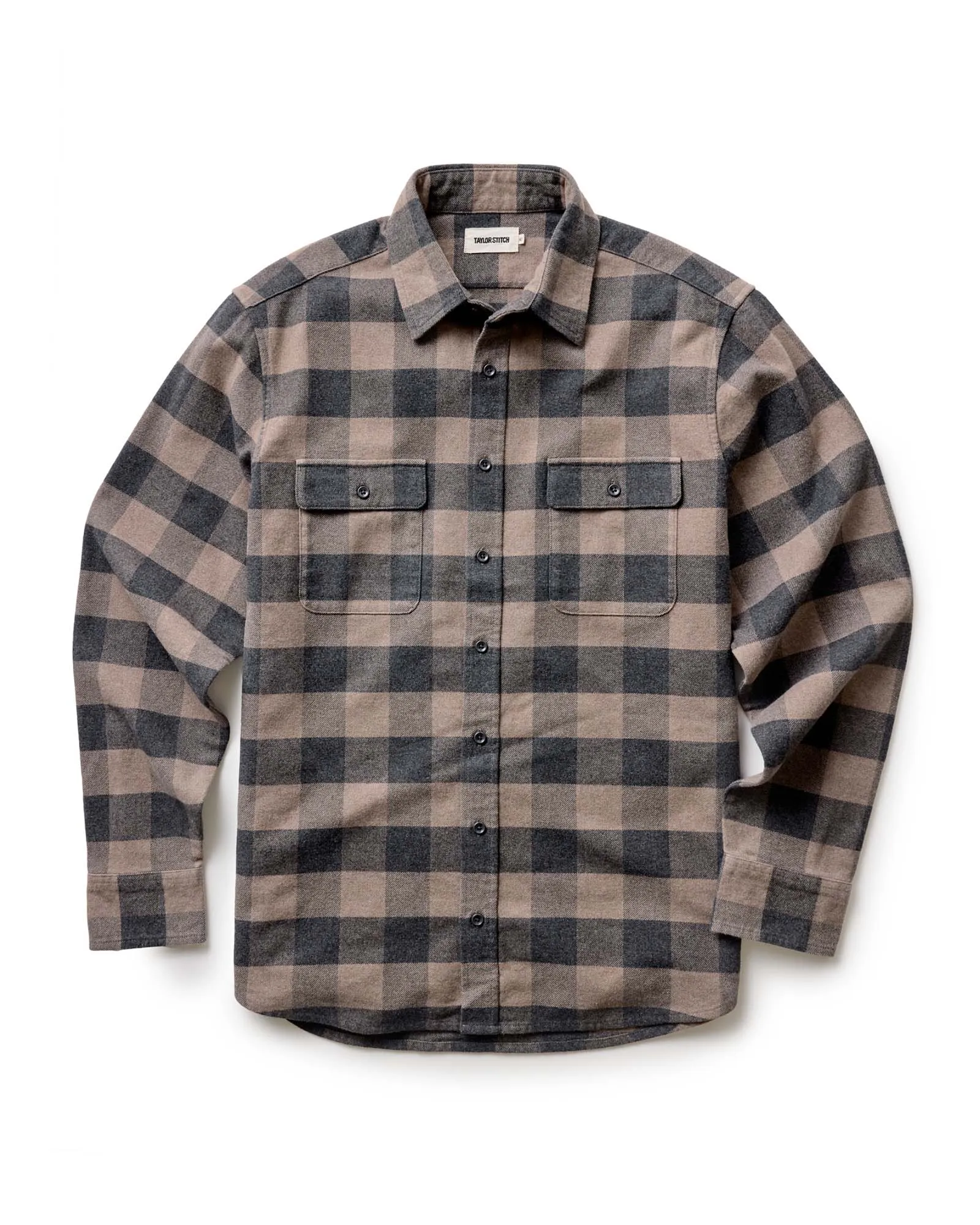 The Yosemite Shirt in Heather Sable Buffalo Check sold by Taylor Stitch product image thumbnail 5