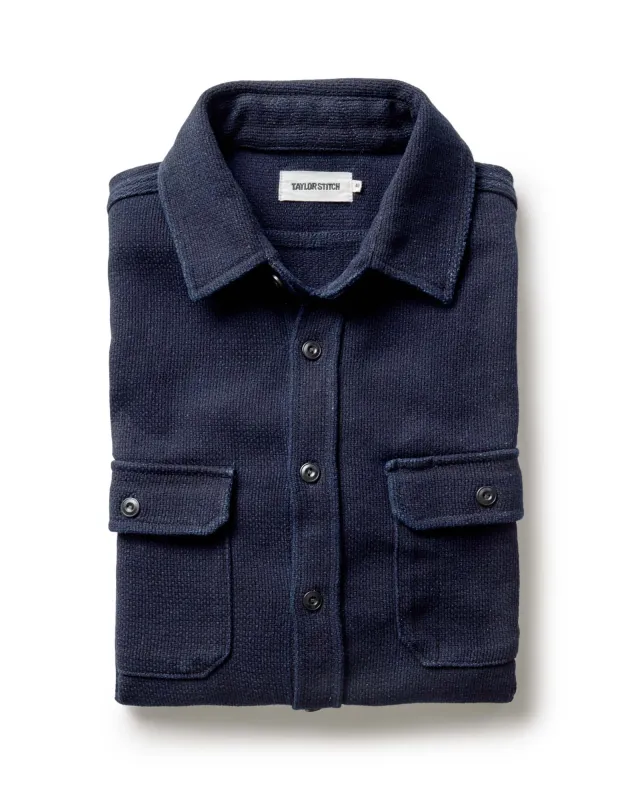 The Division Shirt in Rinsed Indigo sold by Taylor Stitch