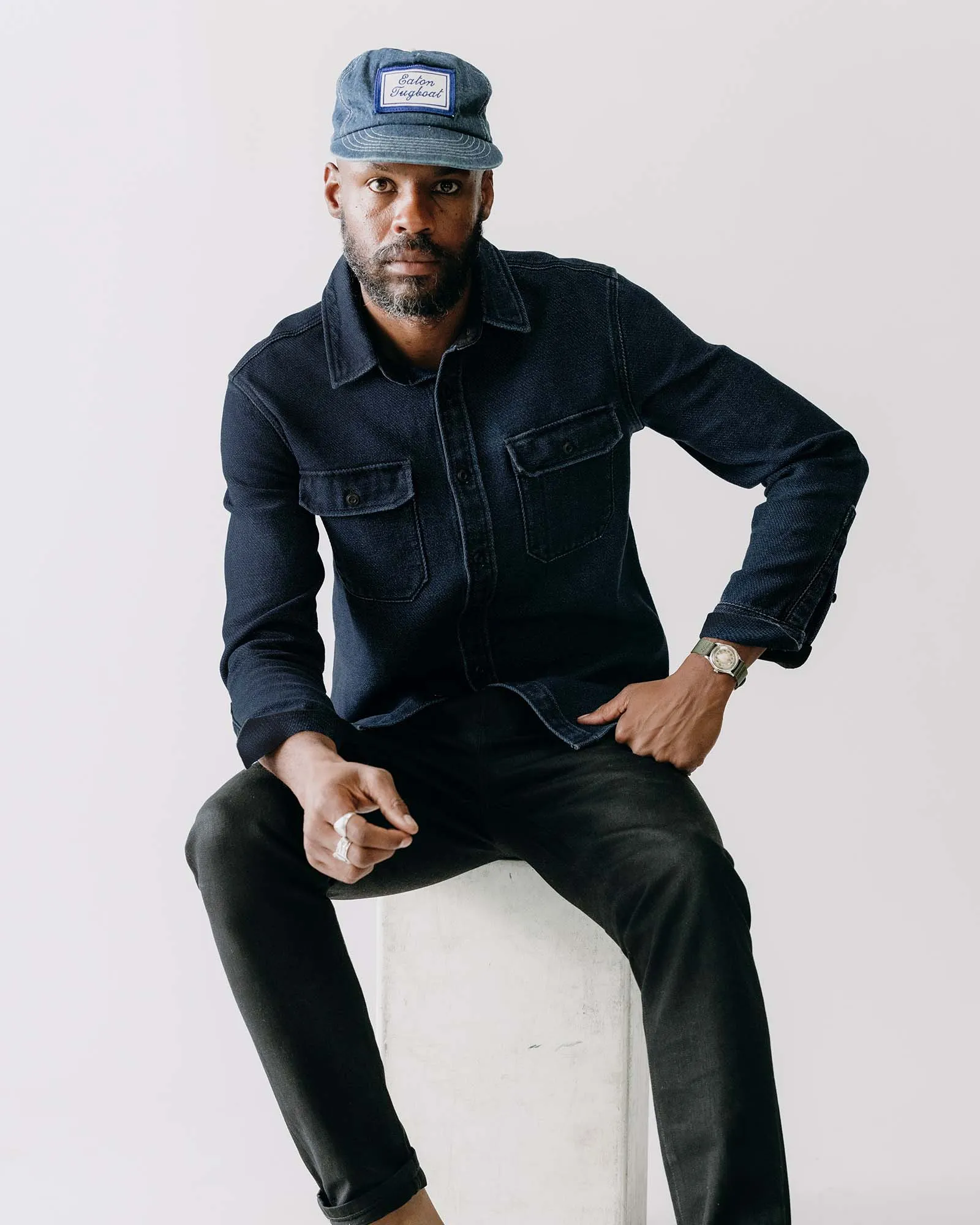 The Division Shirt in Rinsed Indigo sold by Taylor Stitch product image thumbnail 3