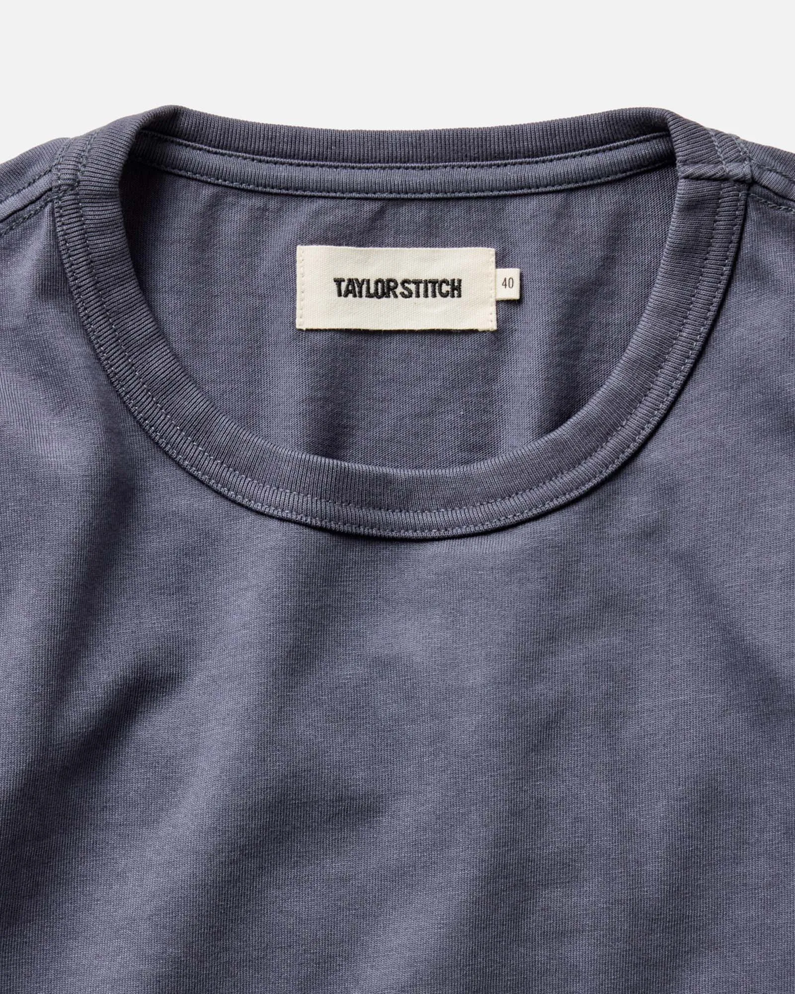 The Organic Cotton Long Sleeve Tee in Navy sold by Taylor Stitch product image thumbnail 3