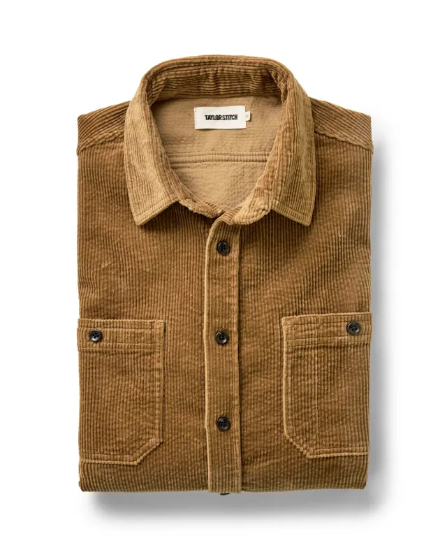 The Utility Shirt in Bourbon Corduroy sold by Taylor Stitch