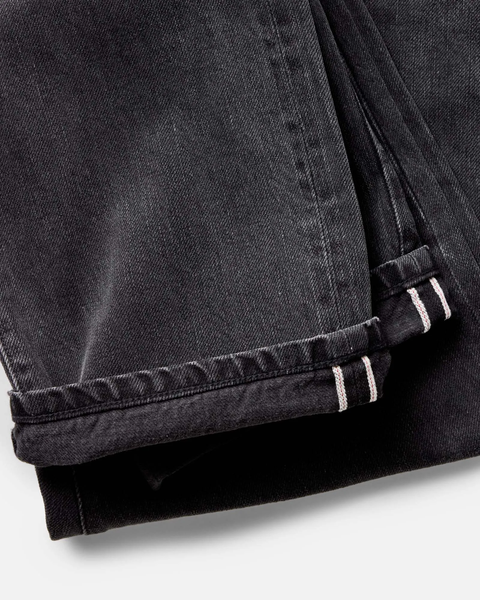 The Straight Jean in Washed Black Organic Slub Selvedge sold by Taylor Stitch product image thumbnail 5