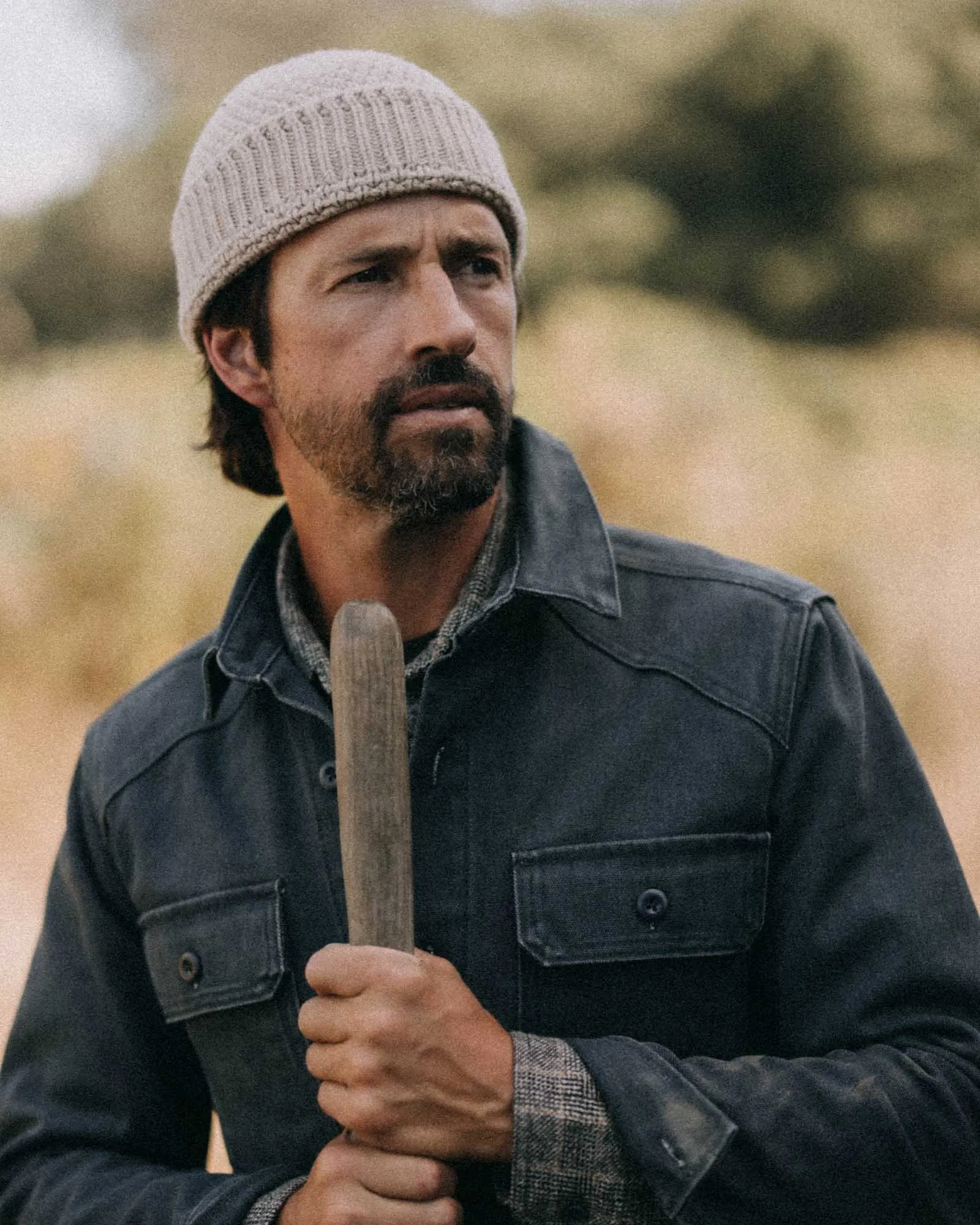 The Fisherman Beanie in Heather Fog sold by Taylor Stitch product image thumbnail 2