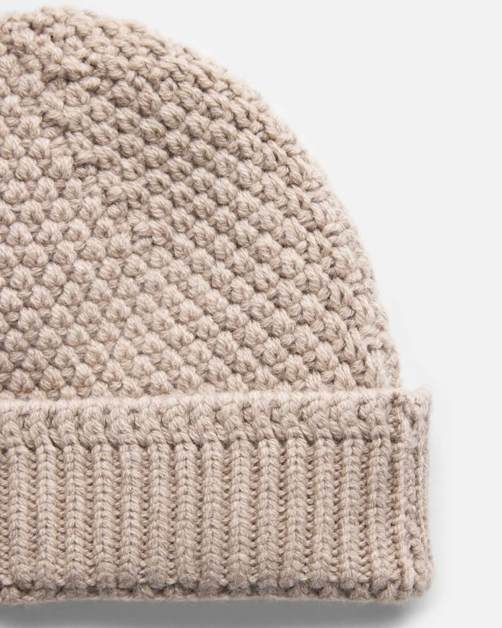 The Fisherman Beanie in Heather Fog sold by Taylor Stitch product image thumbnail 3