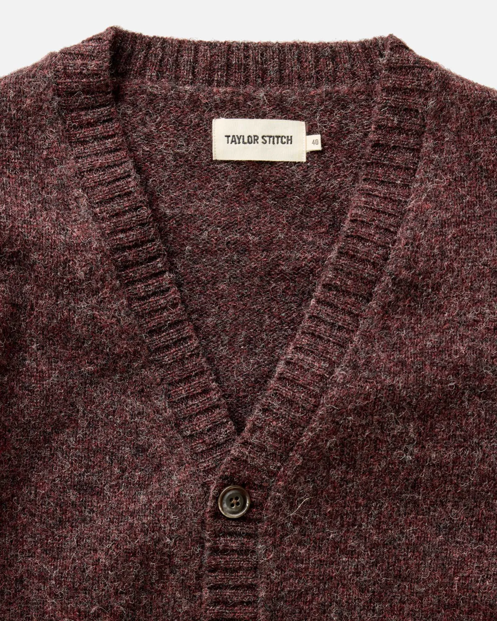 The Eastmoor Cardigan in Heather Port Wool sold by Taylor Stitch product image thumbnail 4